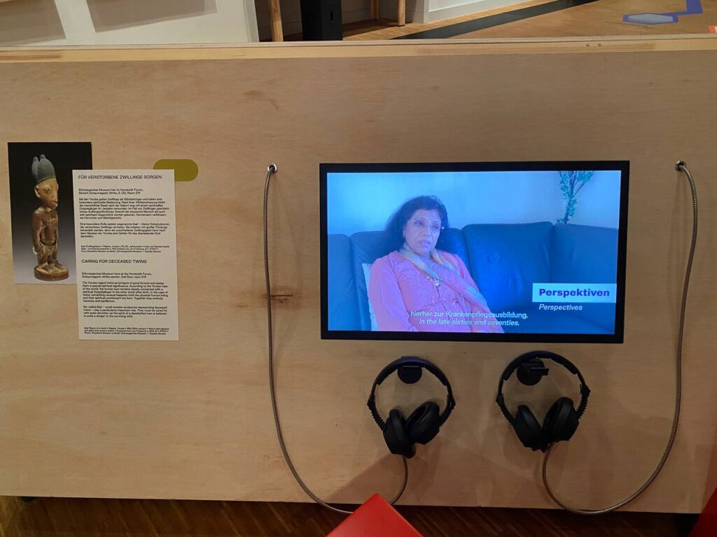 “Who Cared”, which is part of the “Family Matters” exhibition at Berlin’s Humboldt Forum, is running through mid-July. Nimish Sawant/The Migration Story